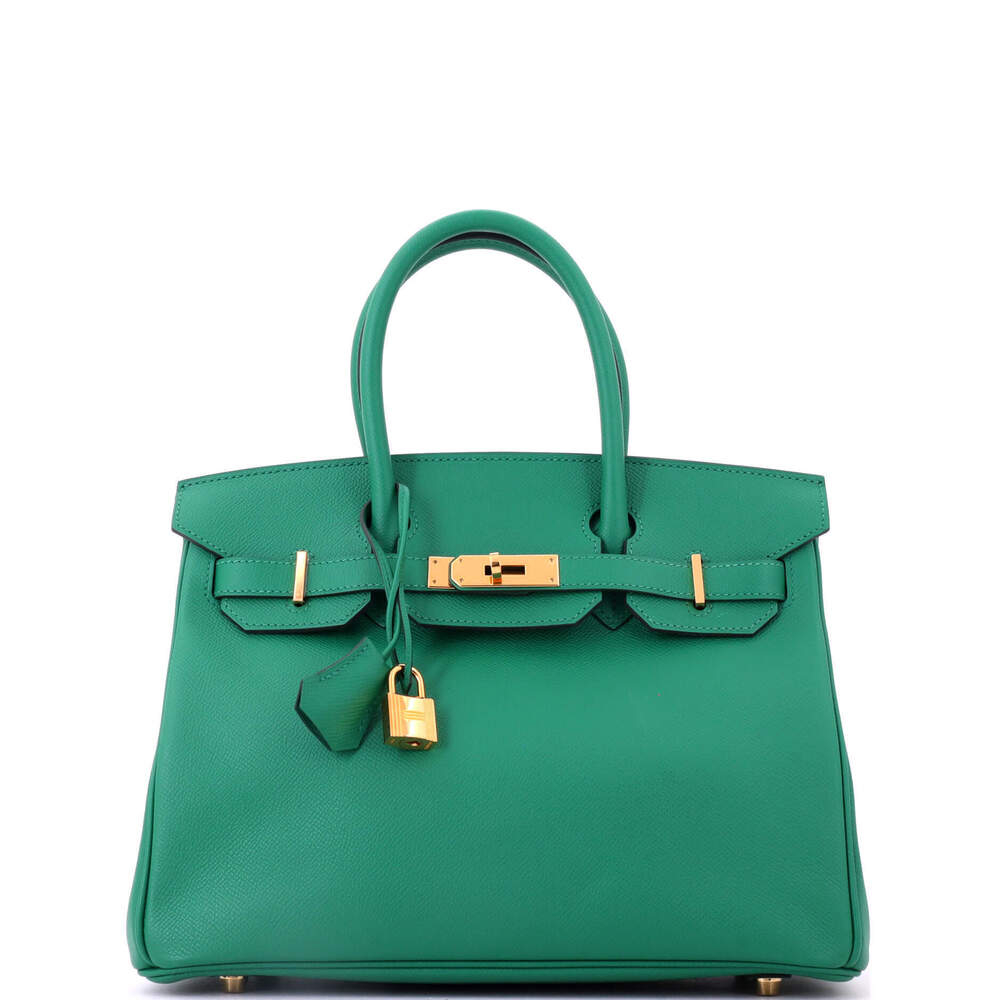 Hermes Birkin 30 Green Epsom with Gold Hardware